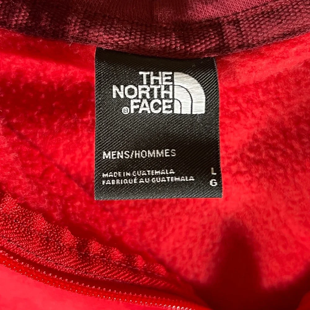 The North Face‎ Mens L Pullover Hoodie Sweatshirt Two-Tone Red Casual Outdoors